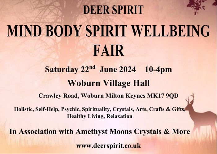 Tarot in Woburn with Deer Spirit and Amethyst Moons on Saturday 22nd June 24  10am - 4.00pm 