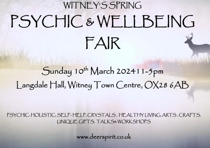 Tarot Readings at Deer Spirit Events Witney - Mothers Day - Sunday 10th March 2024  11-5.00pm