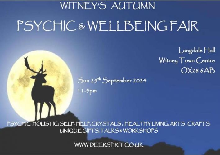 Tarot Readings at Deer Spirit Events WITNEY - Sunday 29th September 2024 11.00-5.00pm