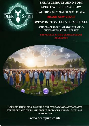 Readings being offered at this Deer Spirit event in Weston Turville, Aylesbury HP22 5RW Saturday 21st March 2026  11am-5pm