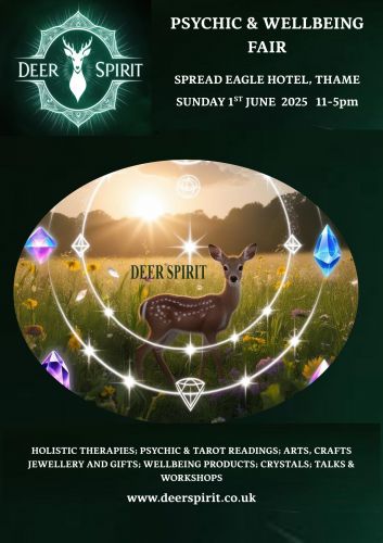 Tarot at Deer Spirit Fair - Spread Eagle Hotel -Thame -  Sunday 1st June 2025  11am - 5.00pm