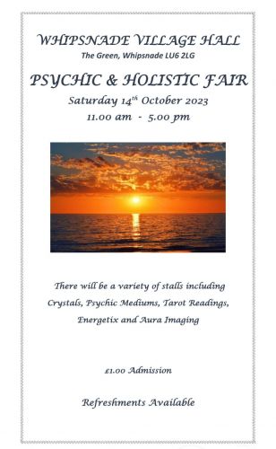 Tarot Readings at Whipsnade Village Hall Saturday 14th October 2023 - 11:00am - 5:00pm