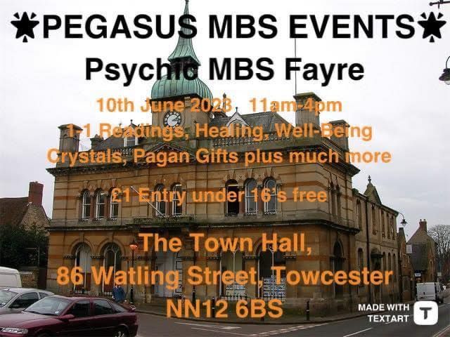 Tarot Readings at Pegasus Events - Town Hall Towcester - 10th June 2023