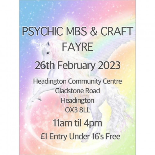 Tarot Readings at Pegasus Psychic Fair in Headington Sunday 26th February 2023