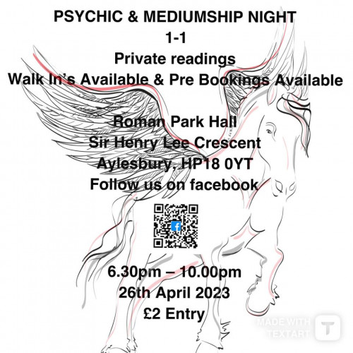 Tarot Readings at Pegasus Event Psychic Supper - Roman Park Hall Aylesbury 26th April 2023  